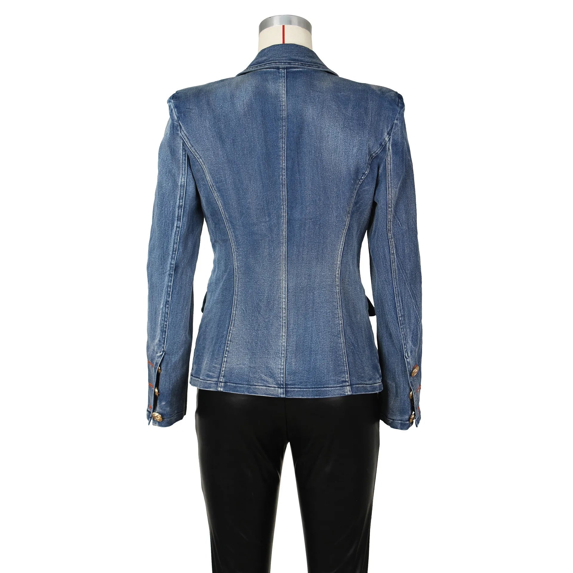 5XL Casual Irregular Long Sleeve Patchwork Jean Dress Plus Size Women Lady Denim Shirt