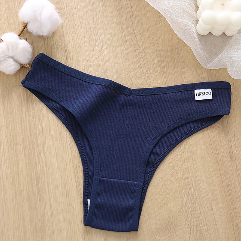 Sexy Cotton Panties Women Low Waist Female Underpants Comfortable Underwear Female T-back Underpants Lady Bikini Panty M-XL