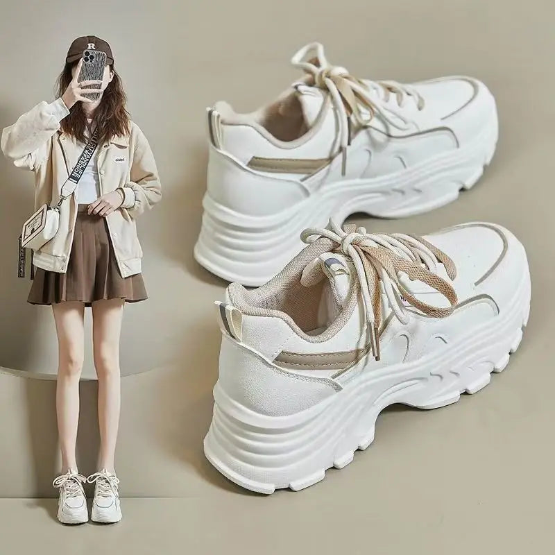 Breathable Soft Soled Campus Shoes Luxury Women's Casual Sports Shoes High Quality Simple Classic Color Sports Casual Shoes