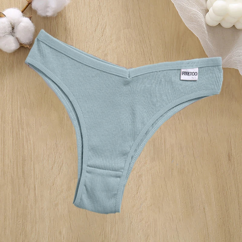 Sexy Cotton Panties Women Low Waist Female Underpants Comfortable Underwear Female T-back Underpants Lady Bikini Panty M-XL