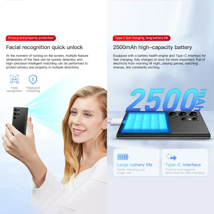 SOYES S24 Pro Max Smartphone Mini Card Phone 2GB+16GB 3.0 Inch 4G Android Mobile Phone
