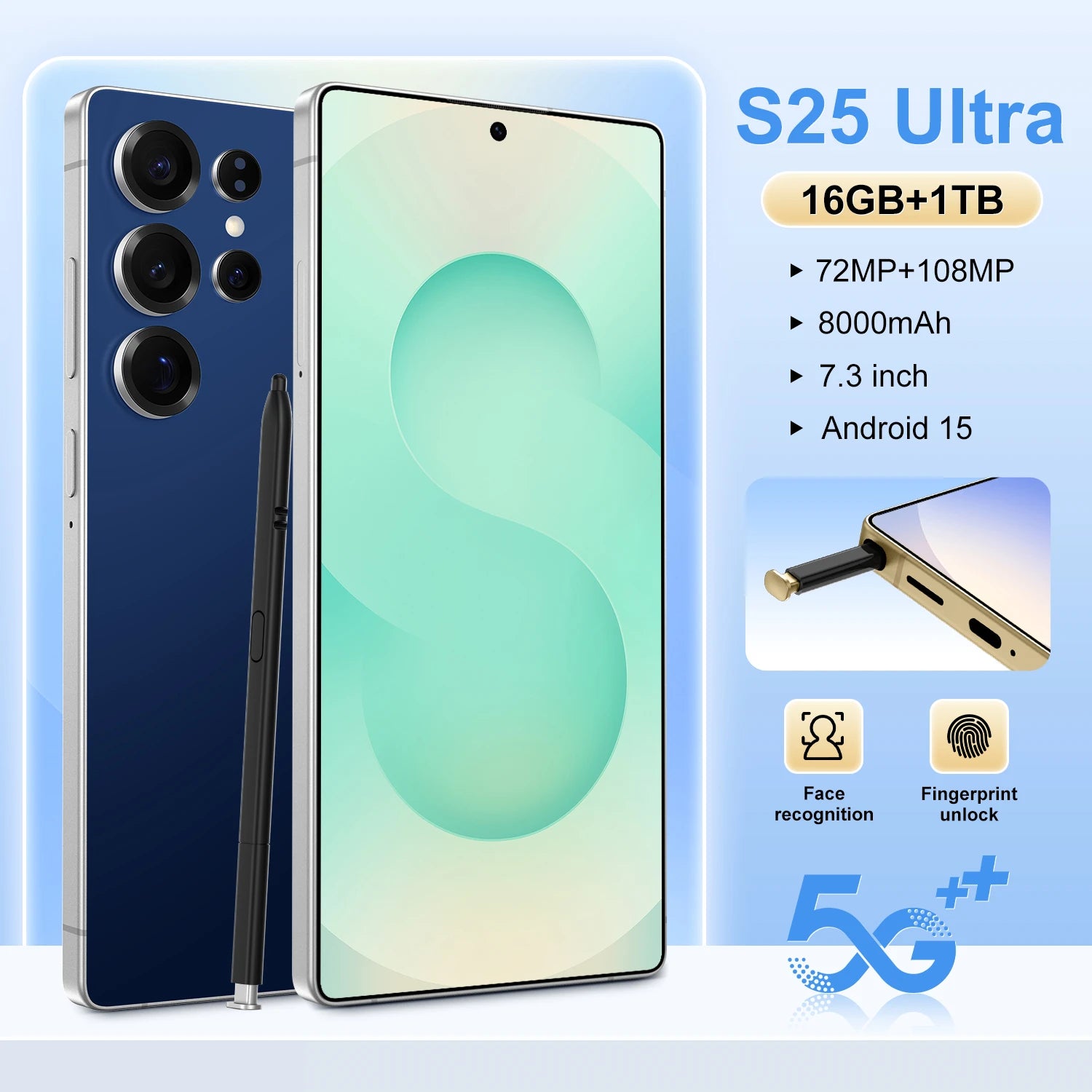 5G + Wi-Fi7 Enabled Mobile S25Ultra for High-speed Network Scenarios