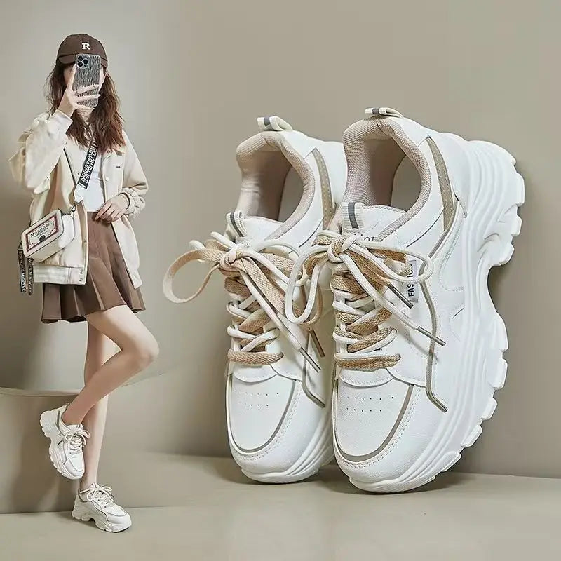 Breathable Soft Soled Campus Shoes Luxury Women's Casual Sports Shoes High Quality Simple Classic Color Sports Casual Shoes
