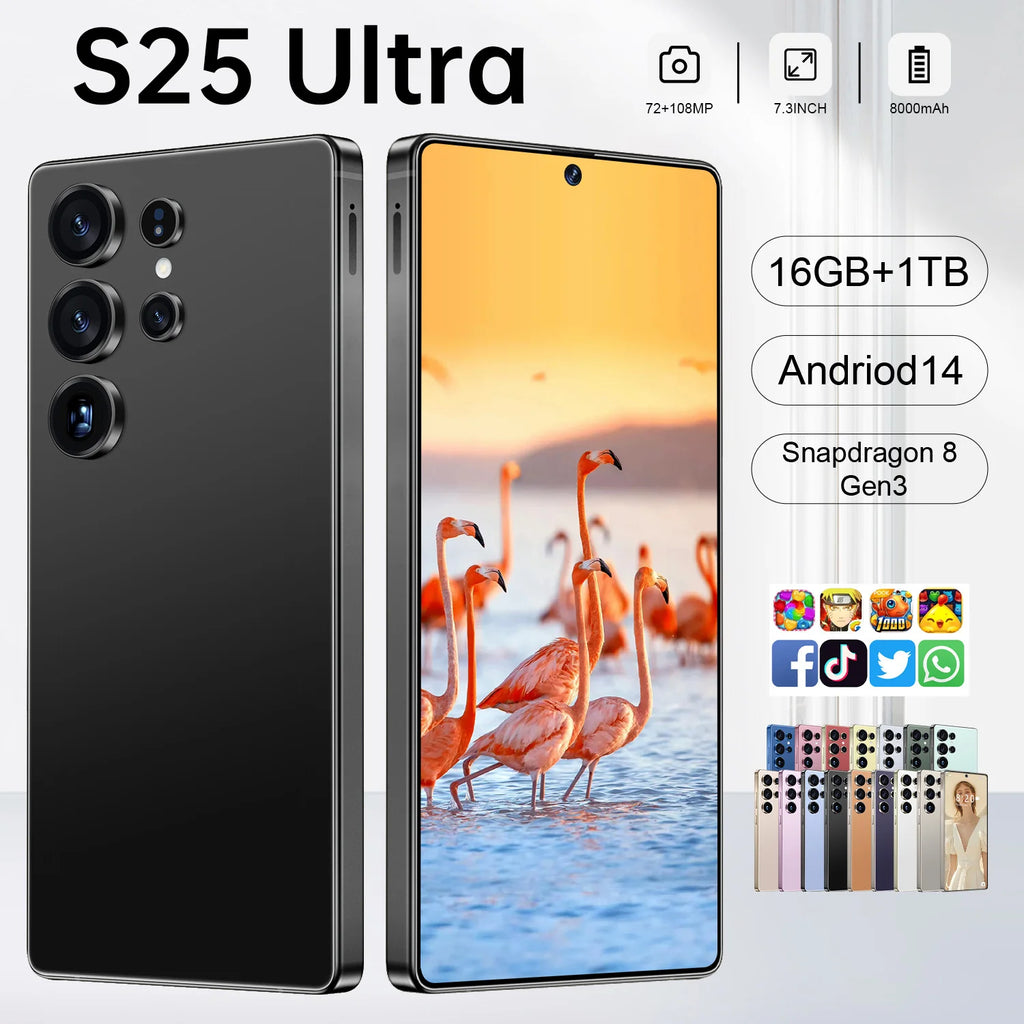 New Arrival S25 Ultra Smartphones High Quality 5G Dual SIM Mobile Phone RAM 12GB+512GB Storage Global Version