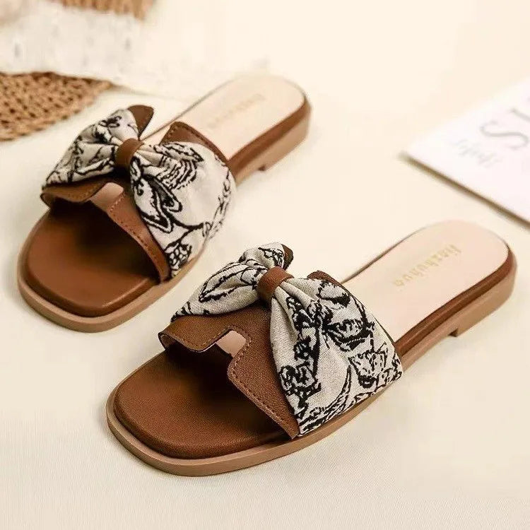 Summer Spring Fashion Trend Women's Open Toe Sandals with Genuine Leather Upper Strappy Design Durable Rubber Midsole