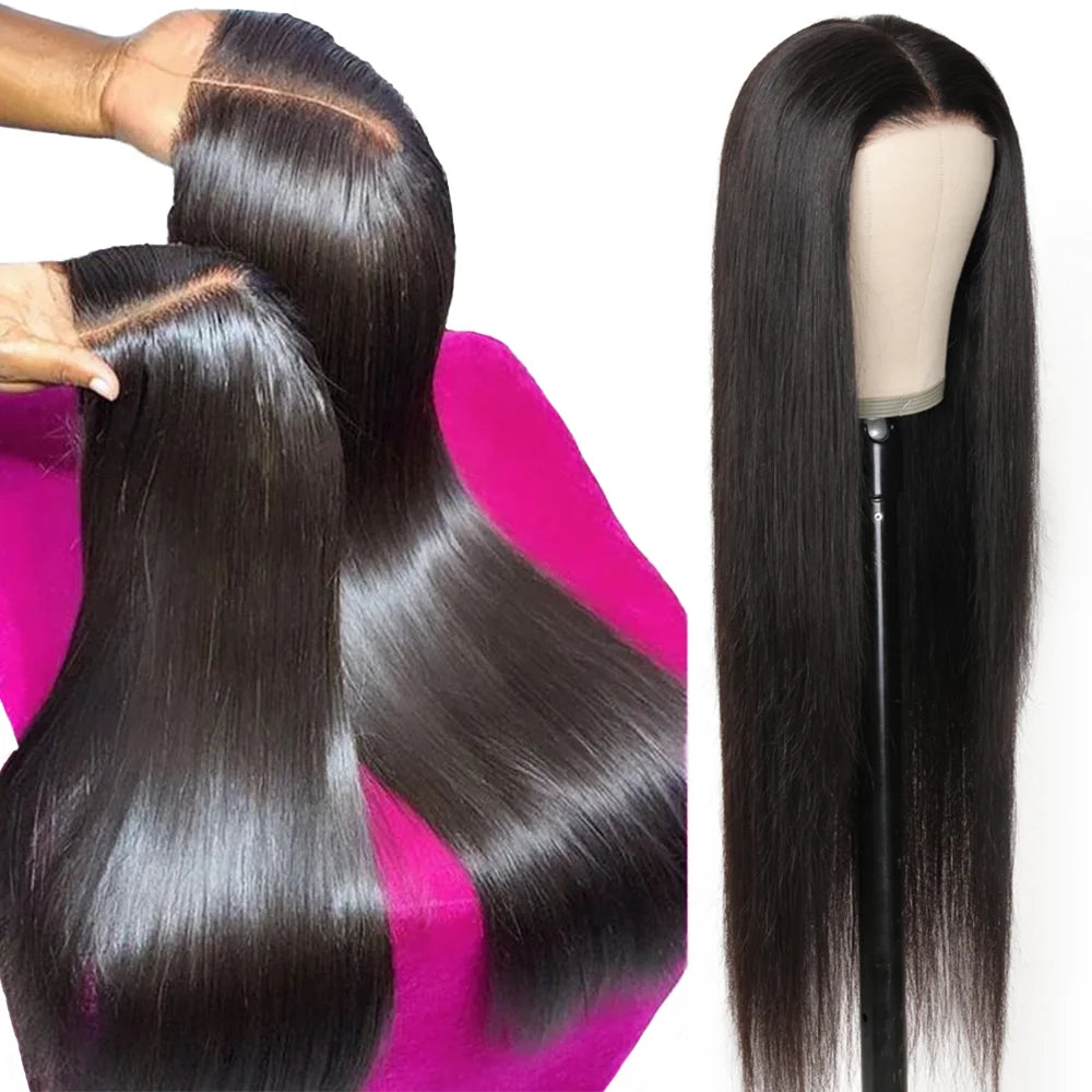 New Arrival 9x6 Glueless Wigs Raw Vietnamese Hair Natural Color Bone Straight High Density  13x4 HD Lace Front Human Hair Wig