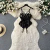 Summer Sexy Bow Collar Jumpsuit for Women Sleeveless Hollow Out Lace Jumpsuit Ladies Sexy Overalls Wholesale