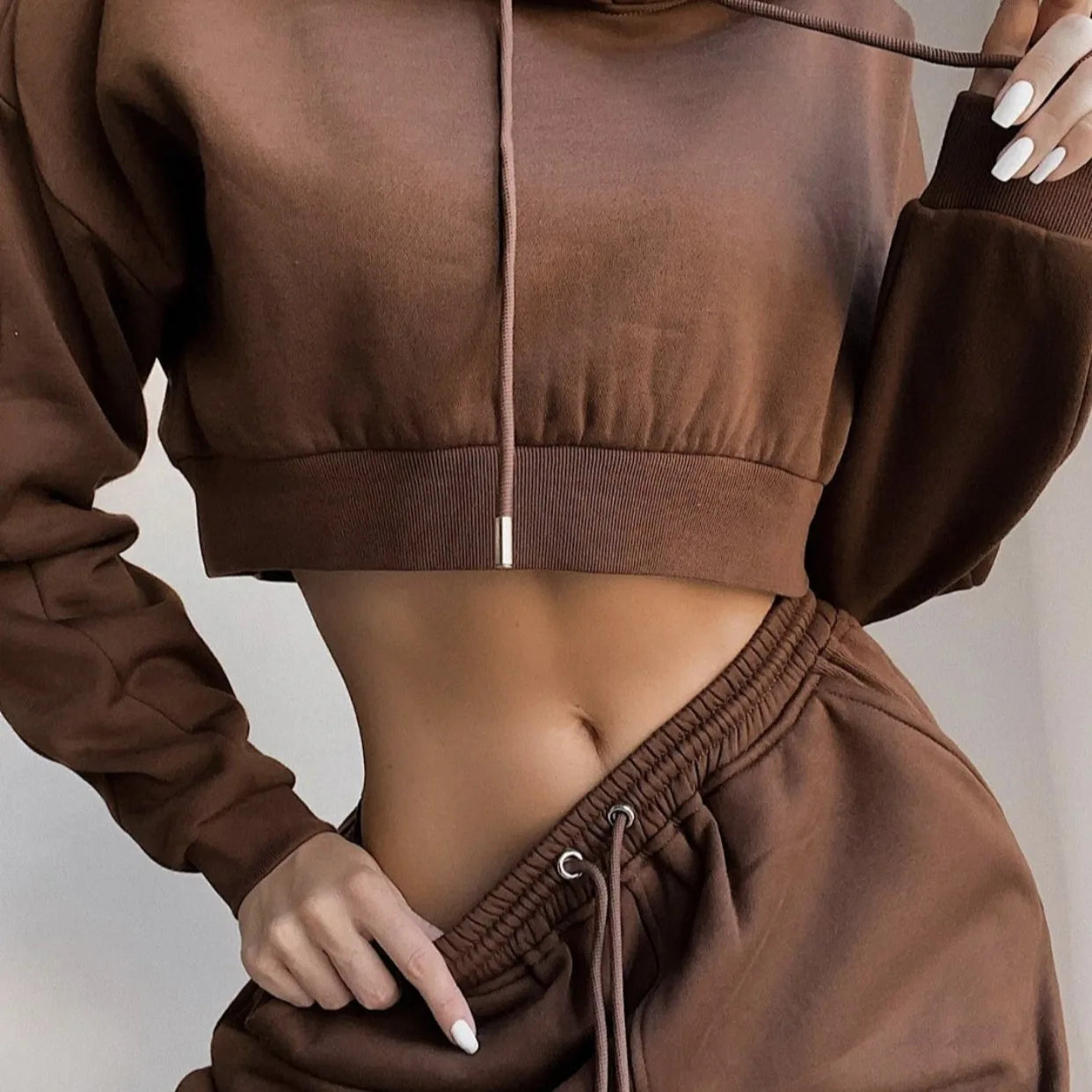 Women's Slim Sports Sexy Sexy Sports Casual Wear Plus Velvet Sports Dress Two-piece Sportswear Women