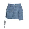 Jeans Cargo Femme Custom Logo Most Selling Cargo Bodycon Pencil Mini Denim Micro Green Jean Skirt