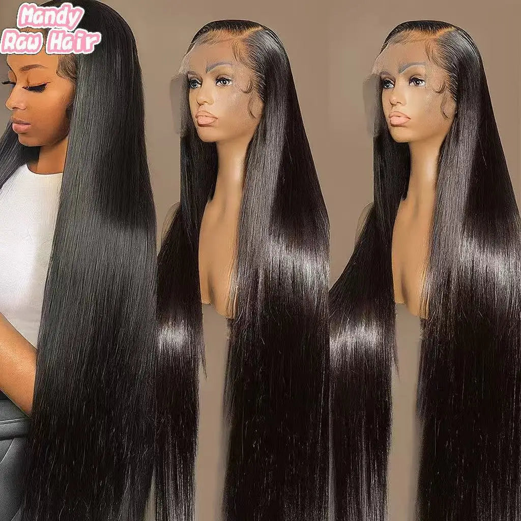 100% Virgin Vietnamese Human Hair HD Lace Front Bundles Black Women Soft Bouncy Long-Lasting 200% Density Deep Wave/Body