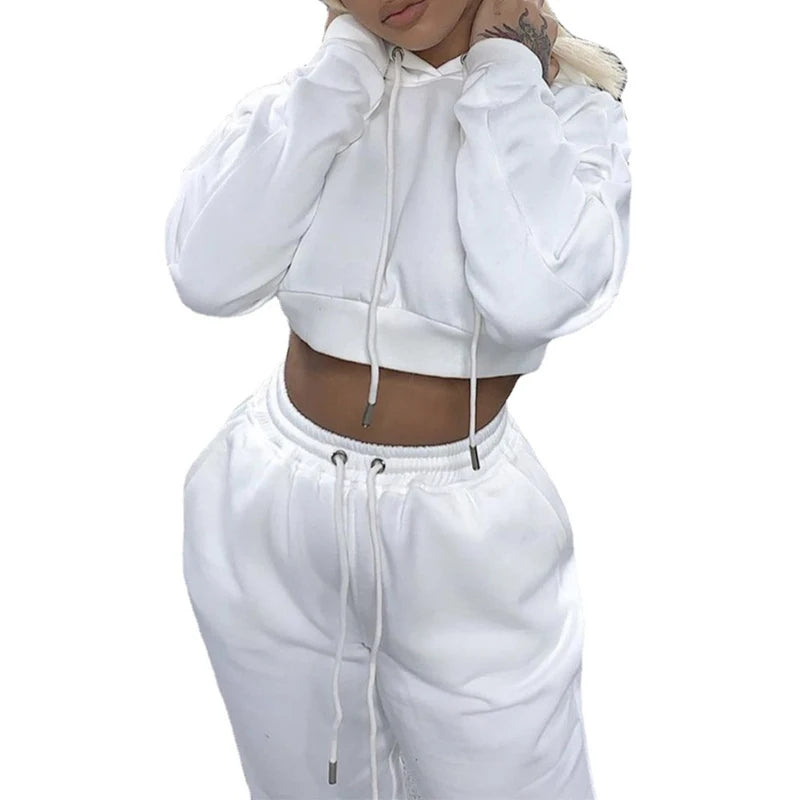 Women's Slim Sports Sexy Sexy Sports Casual Wear Plus Velvet Sports Dress Two-piece Sportswear Women