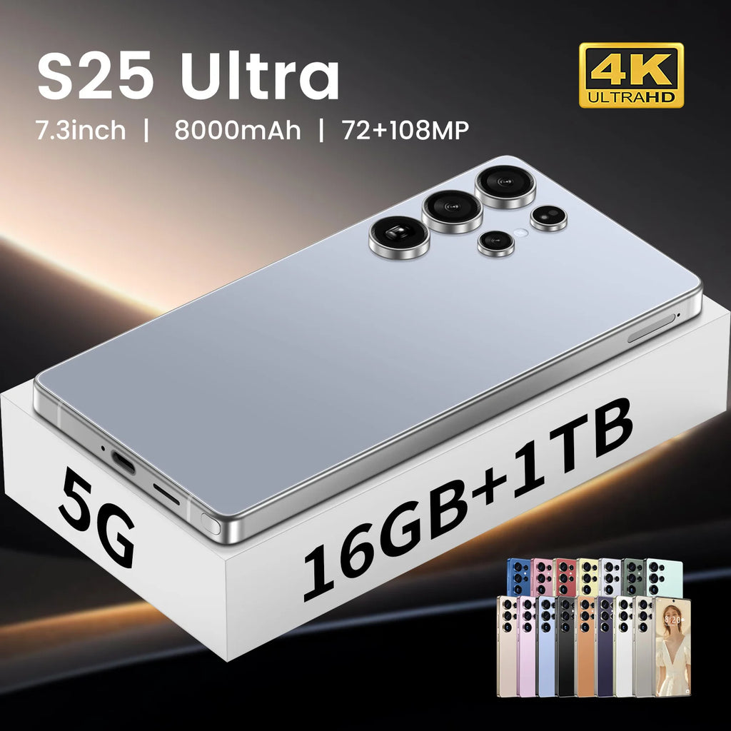 New Arrival S25 Ultra Smartphones High Quality 5G Dual SIM Mobile Phone RAM 12GB+512GB Storage Global Version