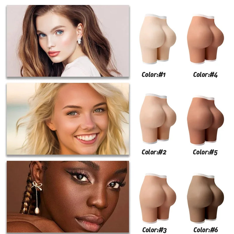 Soft Silicone Woman Clothing Thickened Bumbum Padded Shaper Panties with Bomb Butt Breathable Comfortable Pant Pads for Women