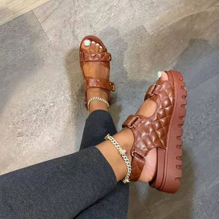 Summer 2026 European American Slides New Large Thick Bottom Butterfly Pattern Toe Solid Color PU Upper Japanese Korean Style
