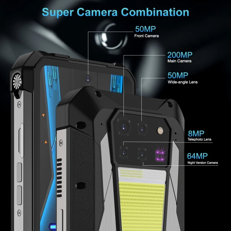 Official Unihertz Tank 3 Pro 5G/8849 Projector Mobile Phone 16GB+512GB Night Vision Smartphone 23800mAh Battery 5G Rugged Phone