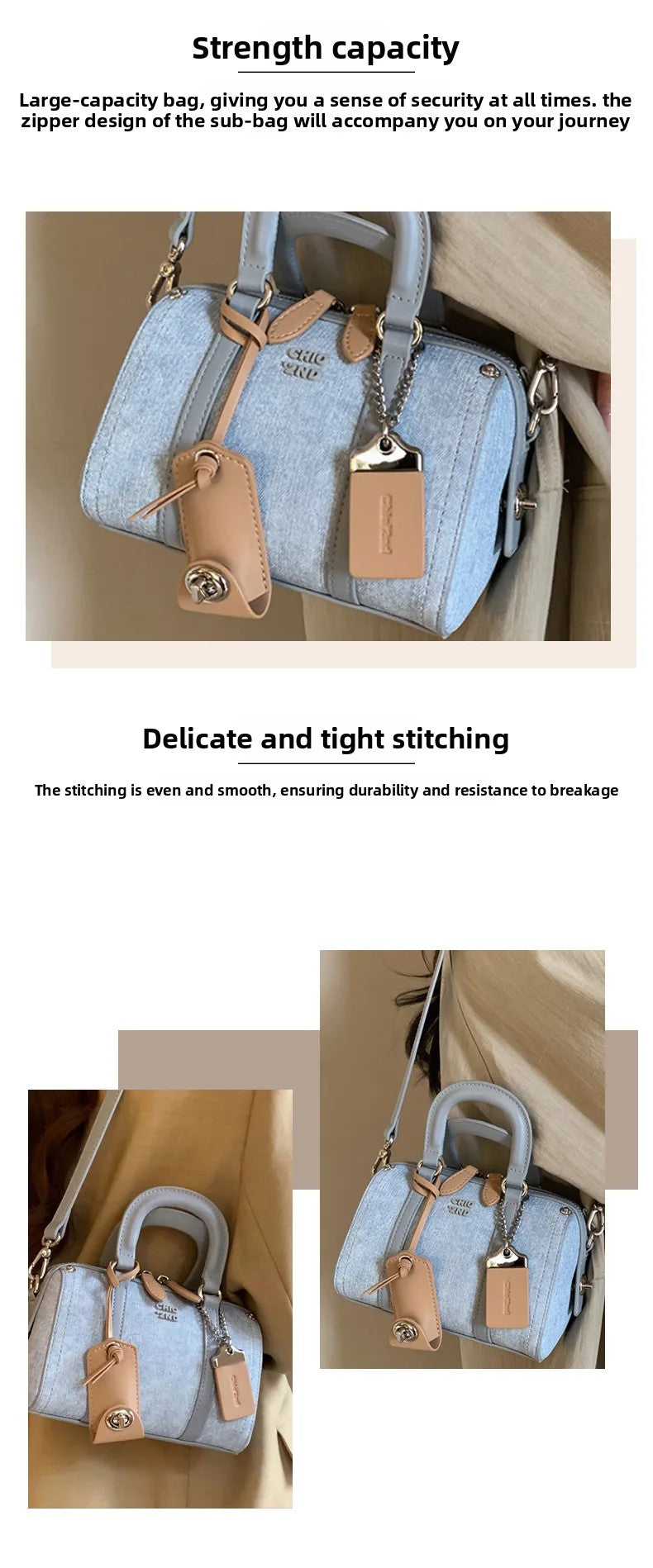 ABQP New Women's Handbag Luxury Brand Fashion Women's Shoulder Crossbody Bag Casual Versatile Women's Bag High Quality