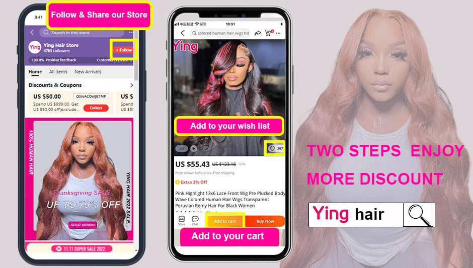 Pink Highlight 13x6 Lace Front Wig Pre Plucked Body Wave Colored Human Hair Wigs Transparent Peruvian Remy Hair For Black Women