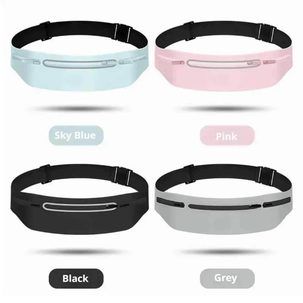 Sports Waist Pack Fanny Pack Wallet Adjustable Men Women Running Pouch Belt Portable Phone Holder Gym Bum Outdoor Running Bags