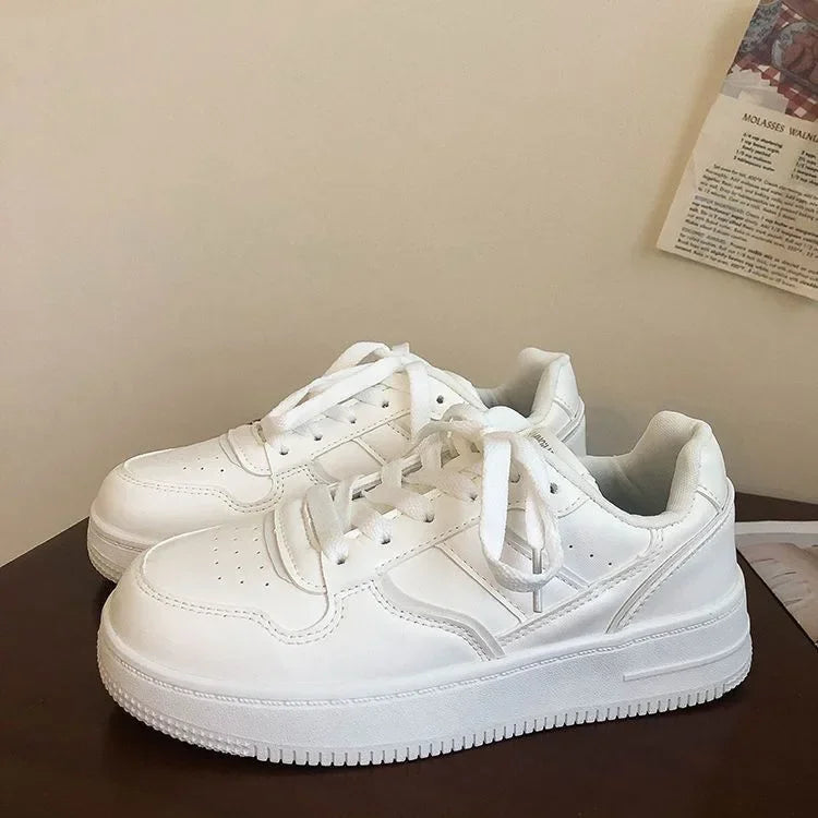 New 2025 Woman Tennis Sneakers Fashion Comfort  Sports Board Shoes Casual Academy Style Little White Shoes Female Spring autumn