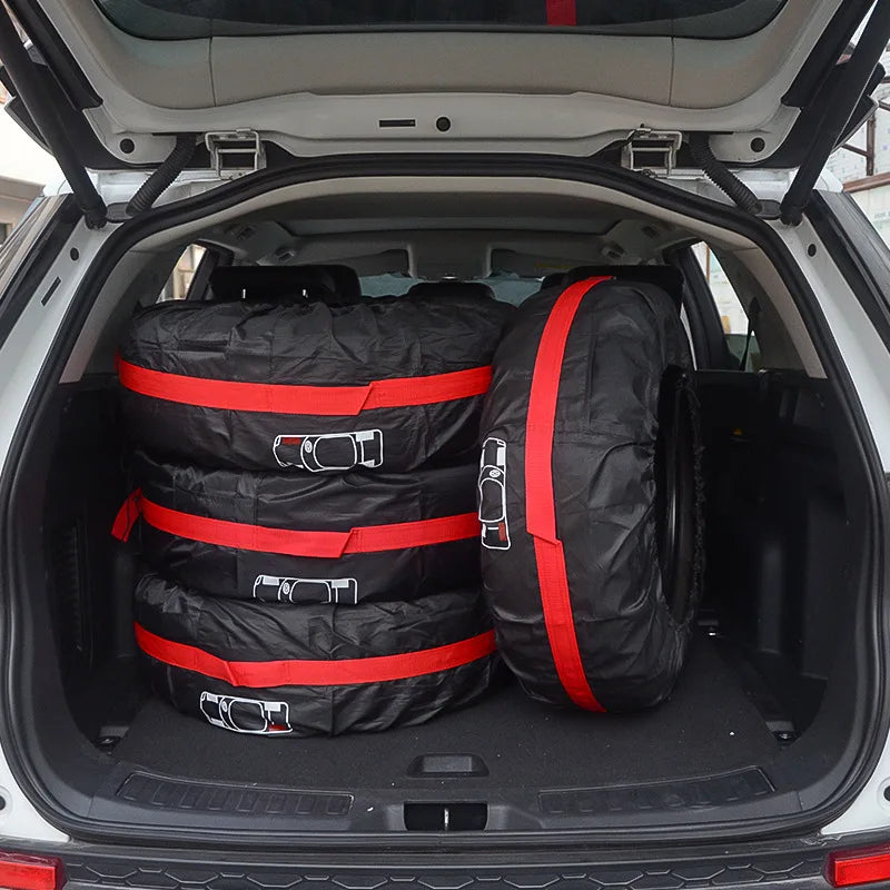 Tire Storage Bags Dustproof Waterproof S/L Universal Car Spare Cover Case Polyester Vehicle Wheel Protector Portable Wheel Bags
