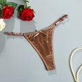 New Adjustable Girls G-Strings Pants Satin Cotton Crotch T-Back Women's Sexy Thin Strap Bow Underwear Plus Size