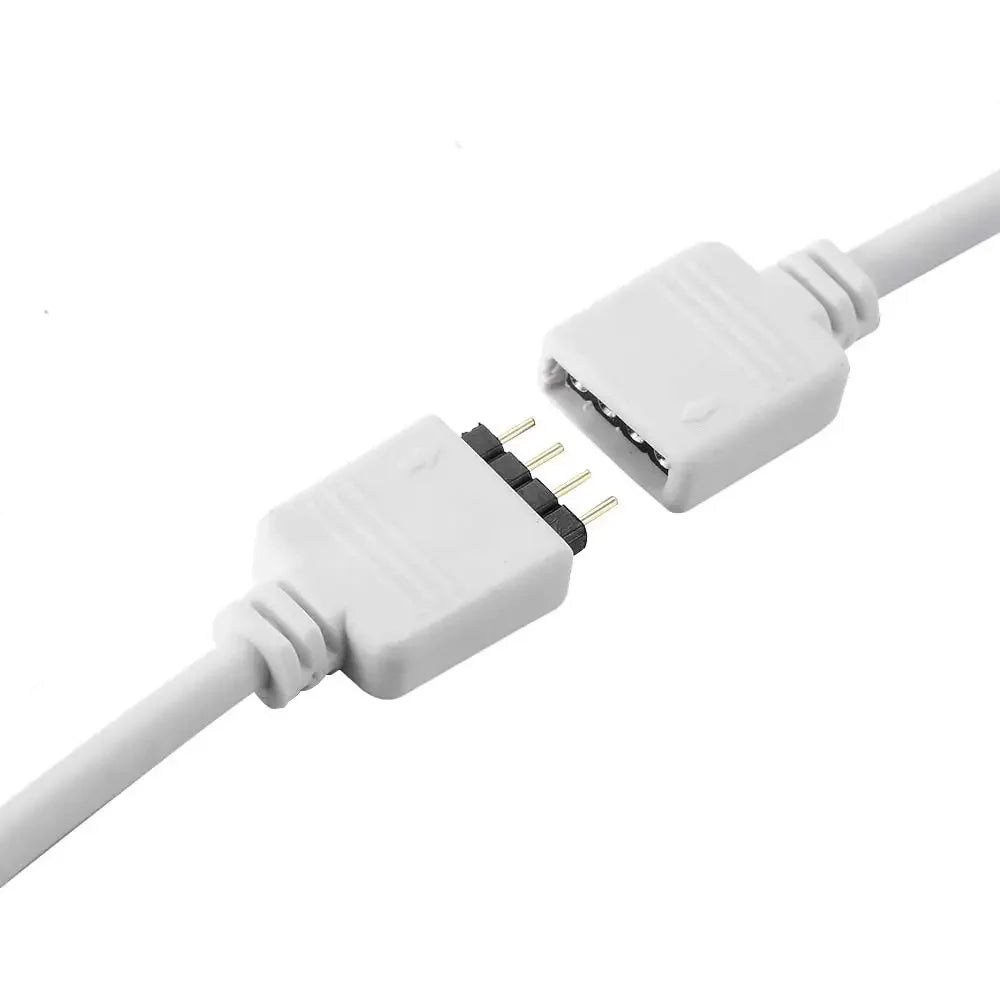 1-10pcs 3 4 Pin RGB Connector 1m  Extension Cable RGB LED Tape Power Cable 12V 4pin 5V 3pin for ARGB RGB Led Strip Light PC Fan
