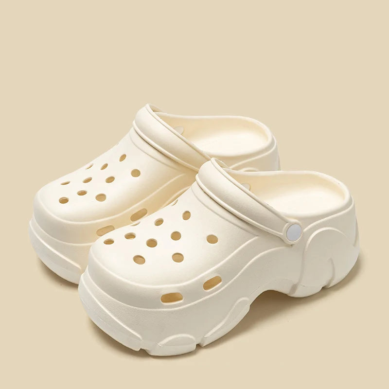 Chunky Platform Clogs Sandals Women Summer Soft Thick Bottom Beach Garden Shoes Woman Slide Non Slip EVA Wedge Slippers