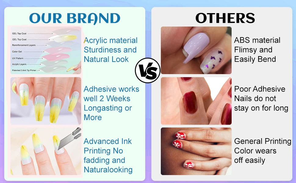 24 pcs  long almond French press on nails,3D gel  flower manicure design, summer manicure, suitable for women and girls to wear