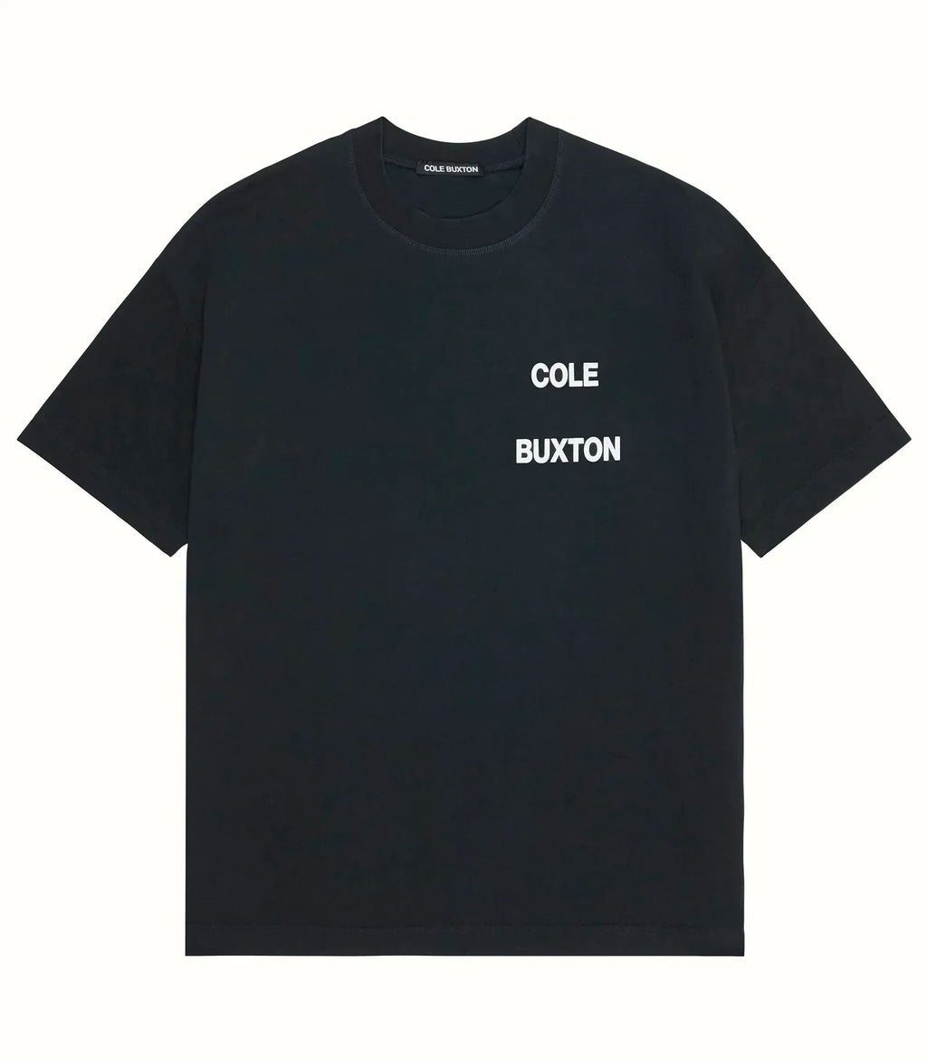 Classic Outdoor Leisure Cole Buxton Spring/Summer Men/Women Top Letter Logo Printed Short sleeved T-shirt Black White  Tees GYM