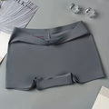 Seamless Silky Underwear Ladies Panties Women's Boxer Shorts Safety Pants Soild Female High Waist Lingerie Panty