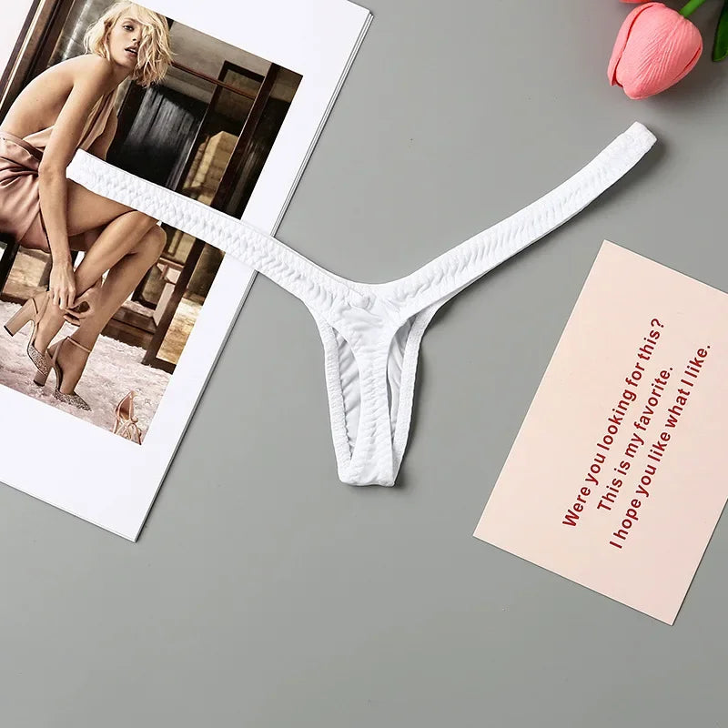 Mini Sexy Underwear Women Thong Low-Rise G-string Micro Bikini Bottom Thongs Female Panty