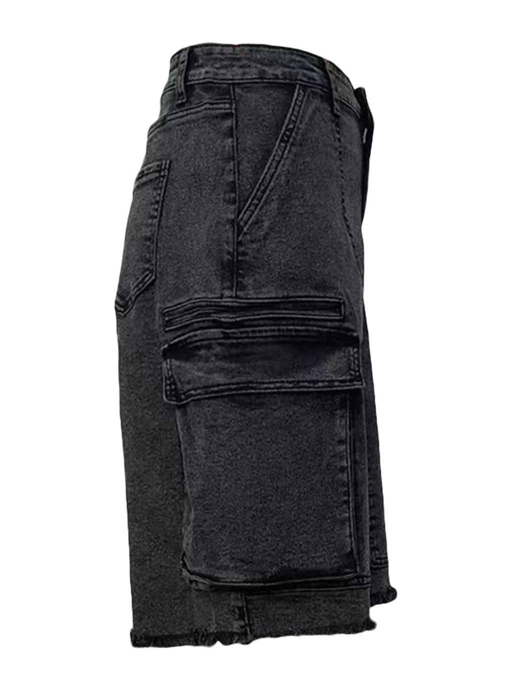 HLJ&GG Y2K Hot Girl Fashion Pattern Print Two Piece Sets Women O Neck Sleeveless Top And Denim Cargo Shorts Outfits Streetwear