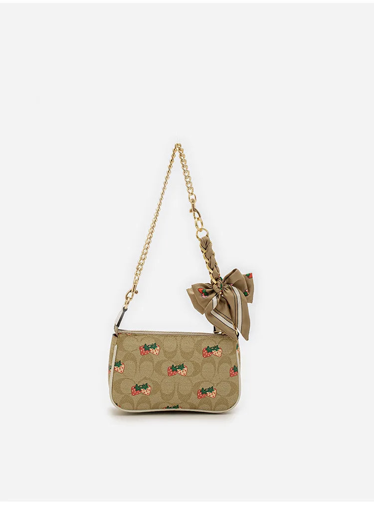 Womens Bag Extension Chain Bow Tie Bag Backpack Strap Hanging Chain Strap DIY Bag Chain Fashion Funny Black Color Simple Pendant