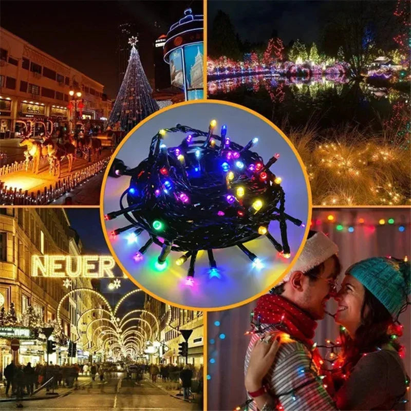 LED Christmas Fairy Lights 24V 50M/30M Waterproof String for Outdoor Garden Home Holiday Party Decoration
