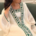 Muslim Dress 2 Piece Sets Women Modest Open Abaya Suit Dresses Cardigan Robe Morocco Dubai Kaftan Vestidos Jalabiya Outfits 2025