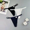 3PCS Strappy Cotton T Back Women Plus Size Thongs Sexy Lingerie S M L XL Ladies G-strings Low Waist Bikini Brief Underwear