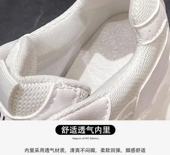 NEW Women Chunky Sneakers Internal 11CM High Platform Breathable Mesh Shoes Ladies Wedges Casual Shoes For Woman Sports Dad Shoe