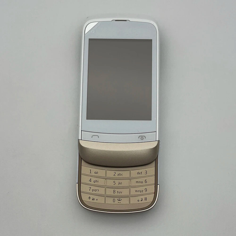 Original C2-02 Slider GSM 2G Mobile Cell Phone 2.6" 2MP Unlocked Cellphone Made in Finland on 2011.