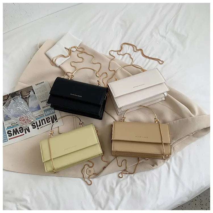 Popular Chain Strap Crossbody Bags For Women Fashion Flap Shoulder Bag Pu Leather Designer Handbags Women's Messenger Bags