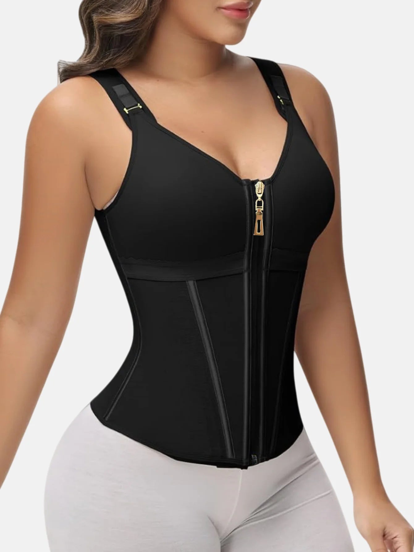 Women's Underbust Corset Waist Trainer Cincher Hourglass Body Shaper Slimming Sport Girdle Tummy Fat Burner Vest