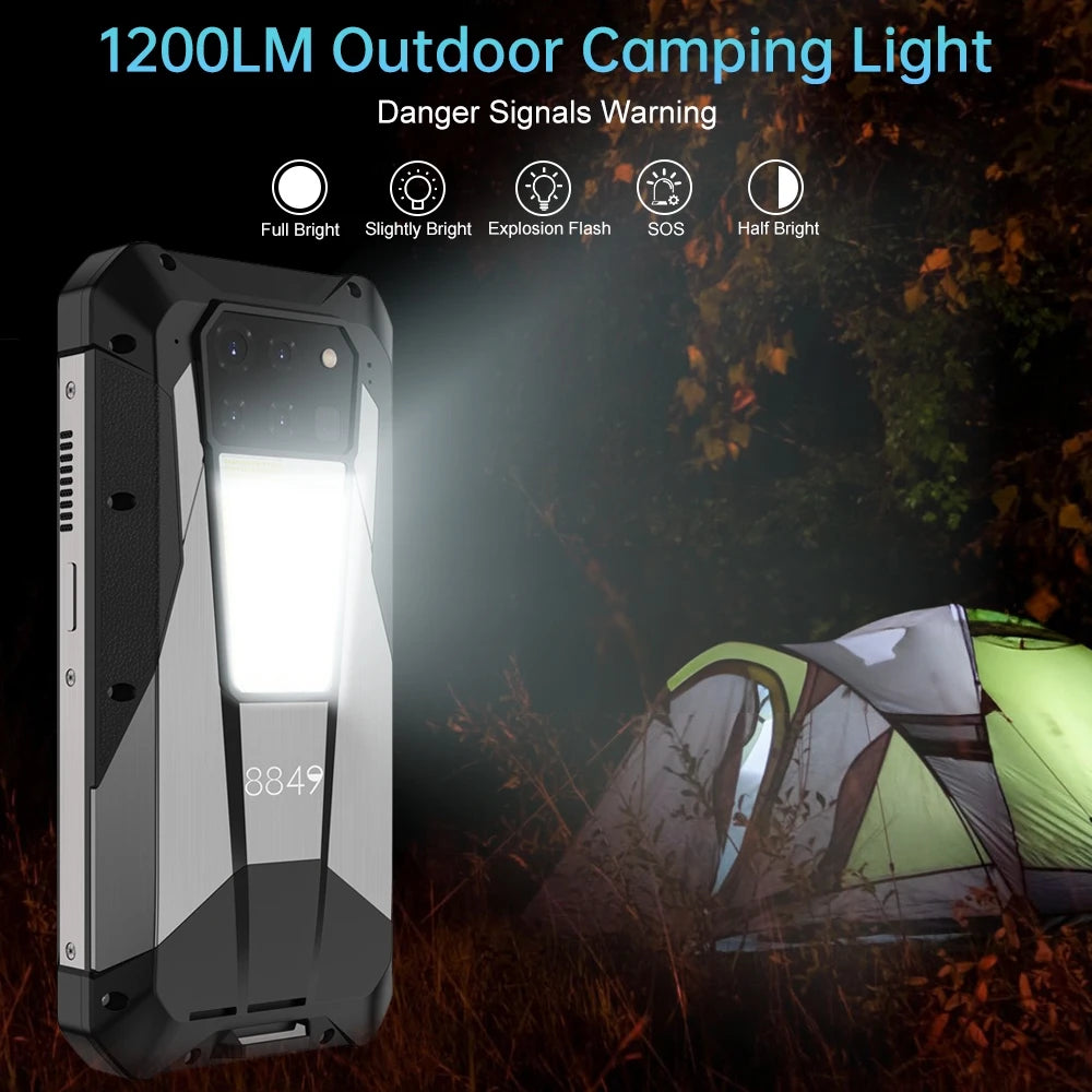Unihertz Tank 3 Pro Rugged Phones 5G 32/36GB 512GB 200MP Camera 23800mAh Battery 120W Android 13 Dimensity 8200 Smartphone