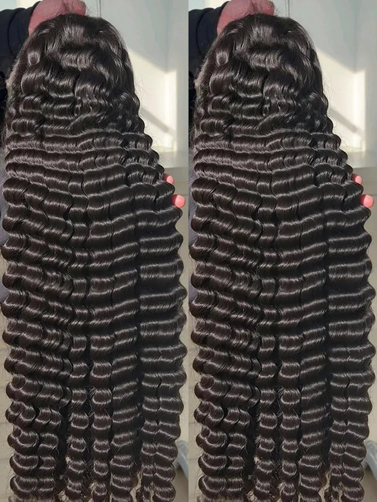 18-42 Inch Loose Wave 13x4 13x6 HD Lace Frontal Wig Human Hair Brazilian Loose Deep Waves Curly Wigs Lace Front Wigs For Women