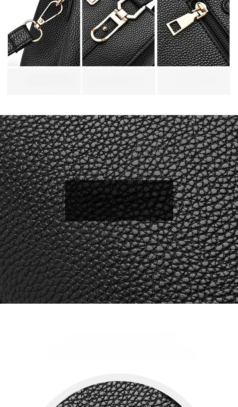 PU Leather Ladies HandBags Women Vintage Purse Plush Tassel Messenger Bags Tote Boston Shoulder Crossbody Bag