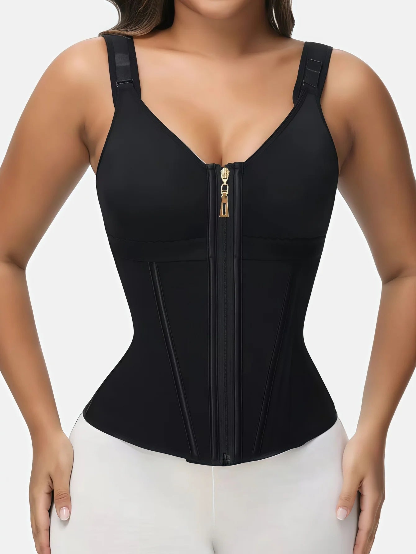 Women's Underbust Corset Waist Trainer Cincher Hourglass Body Shaper Slimming Sport Girdle Tummy Fat Burner Vest