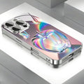 Colorful Butterfly Pattern Phone Case for iPhone 17 16e 16 15 14 13 12 Mini 11 Pro XS Air Plus Luxury Tempered Glass Cover