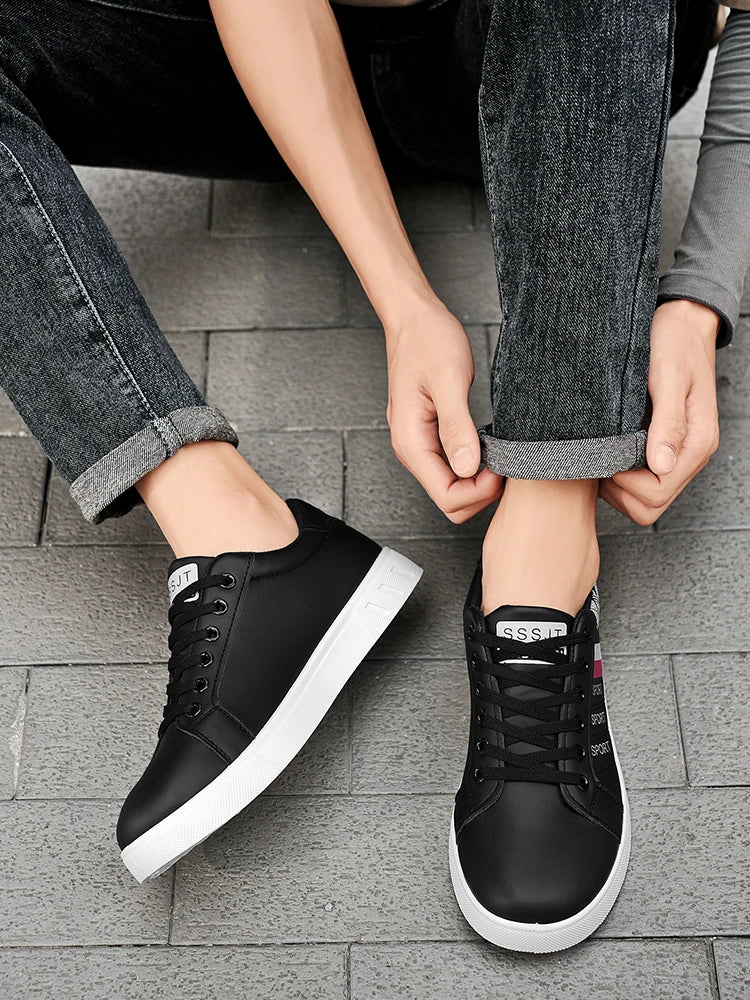 New Trendy Versatile Sneakers for Men, Low-Top Casual Sneakers, Waterproof, Non-Slip, Wear-Resistant Student Sports Shoes, Lightweight Soft-Soled Shoes for Daily Commuting