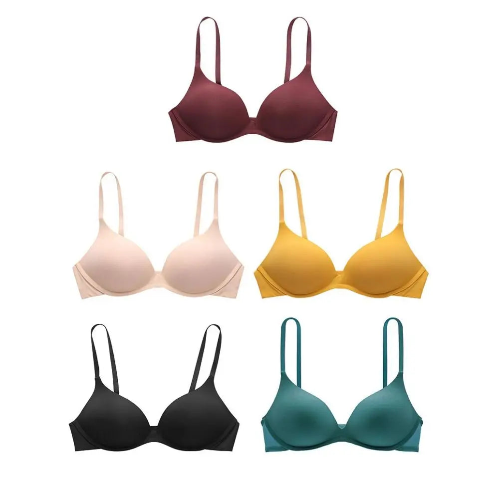 Fashion Adjustable Push Up Bra Shockproof Anti-sagging Seamless Underwear Lingerie Brassiere for Women Women
