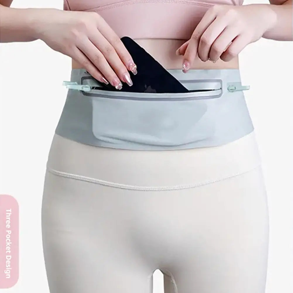 Sports Waist Pack Fanny Pack Wallet Adjustable Men Women Running Pouch Belt Portable Phone Holder Gym Bum Outdoor Running Bags