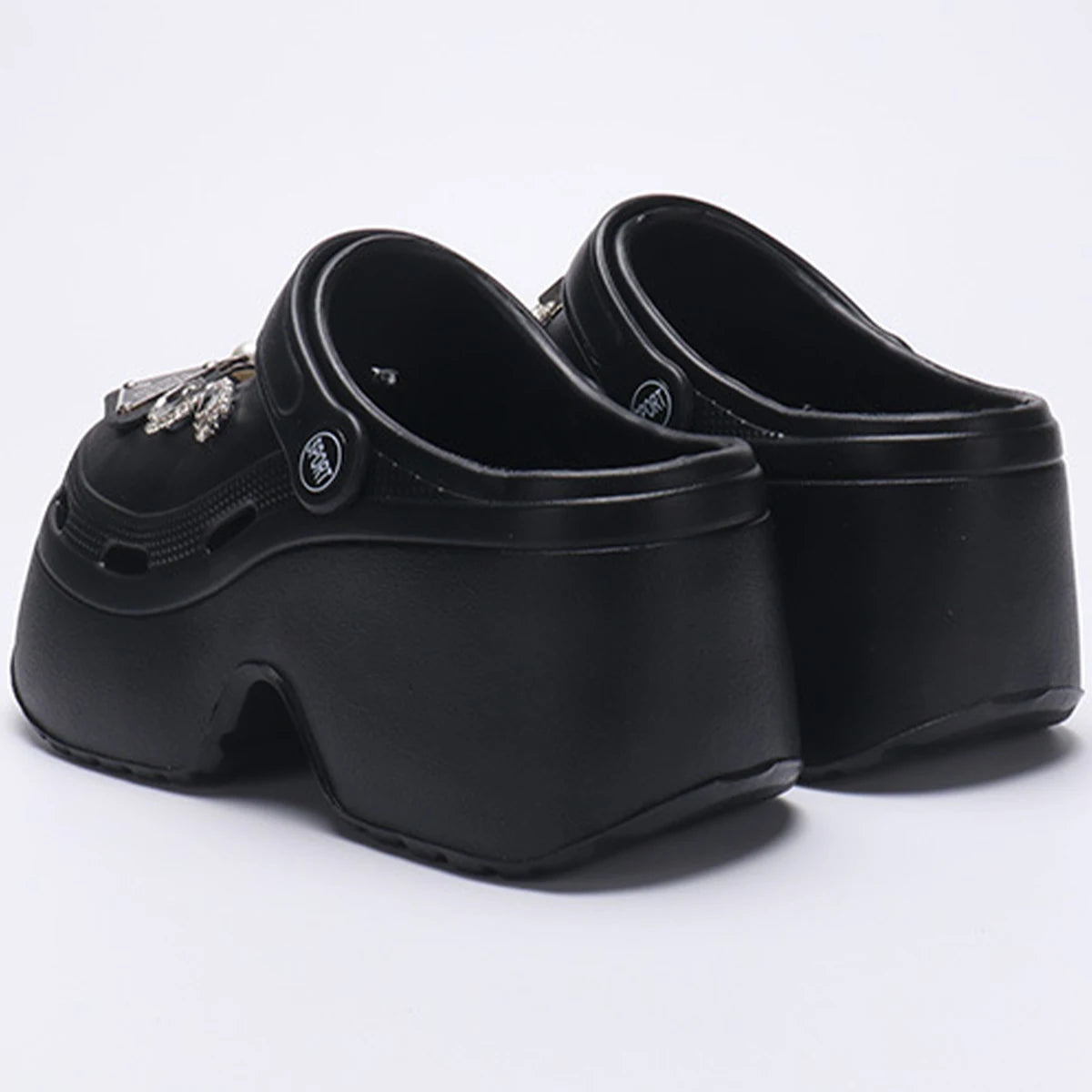 Women Chunky Platform Sandals 2024 Summer Soft Thick Sole Diy Clogs Garden Shoes Woman Closed Toe Non-Slip Beach Slides Sandals