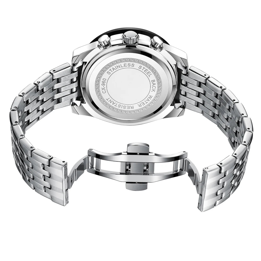 CHENXI Top Luxury Brand Men's Quartz Watch Series Waterproof Stainless Steel Elegant Wristwatch Classic Design for Gentlemen